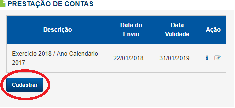 Prestação de Contas