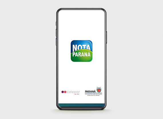 Tela inicial do app Paraná Pay