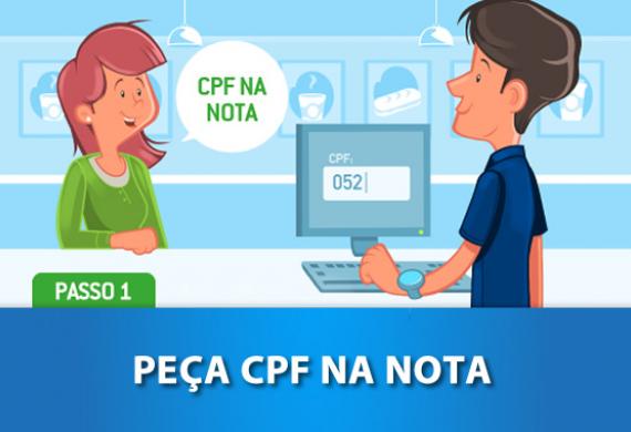 Passo 1 - Peça CPF na nota